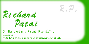 richard patai business card